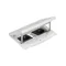 Simon Connect TSC-KFH221-72 Insert with cover; two sockets type E (earth pin); 22.5x45 mm module with Keyston latch, 2 spaces for RJ45 or multimedia connectors, easy-access lock, stainless steel