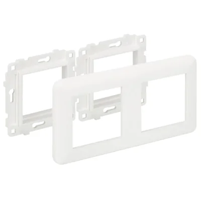 Simon Connect TSC-KR445-9 Zapuštěný držák s 2 rámečky K45; čistě bílá