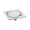 Simon Connect TSC-KSE25U-23-72 Insert with cover, with socket+ RJ45 cat.5e; stainless steel