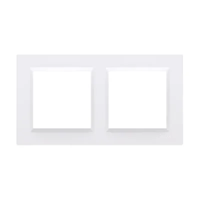 Simon10 double white frame