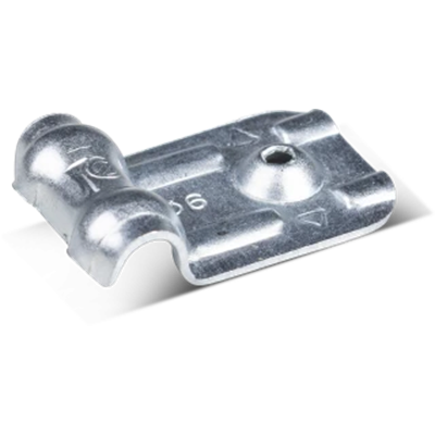 Single 6 mm galvanized steel cable holder