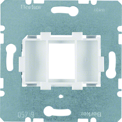 Single carrier plate with white fixing element