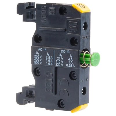 Single-circuit rail contact switch