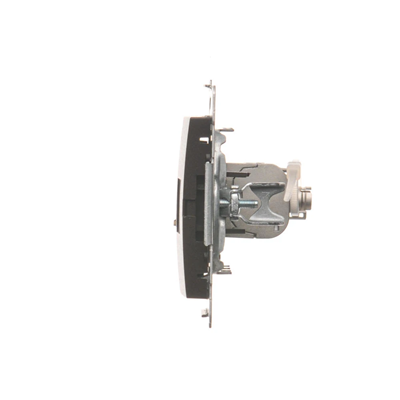 Single computer socket RJ45 cat. 6 shielded with anti-dust cover (module) brown matt metallic