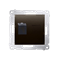 Single computer socket RJ45 cat. 6 with anti-dust cover (module) brown matt metallic