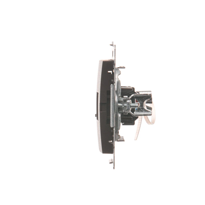 Single computer socket RJ45 cat. 6 with anti-dust cover (module) brown matt metallic