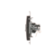 Single computer socket RJ45 cat. 6 with anti-dust cover (module) brown matt metallic