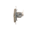 Single computer socket RJ45, category 6, shielded with anti-dust cover (module) gold (metallic)