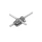 Single-cross connector (2xM8) hot-dip galvanized AN-01A/OG/