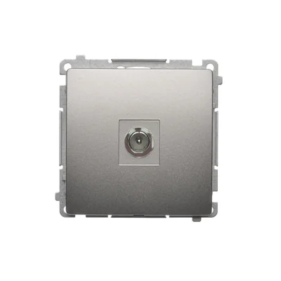 Single-End-Antennenbuchse, Modul aus satiniertem Metall