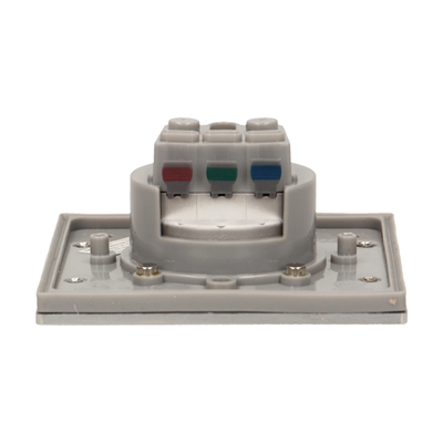 Single flush-mounted French type IP55 stainless steel socket