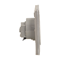 Single flush-mounted French type IP55 stainless steel socket