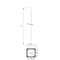 single free-standing mast; h=2000mm /AL/