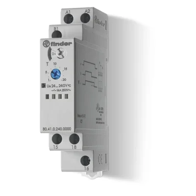 Single-function time relay 1 P; 16A; 24…240V AC/DC; BE; traction version