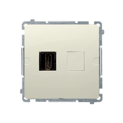 Single HDMI socket (module) beige