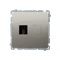 Single HDMI socket (module) metallic satin