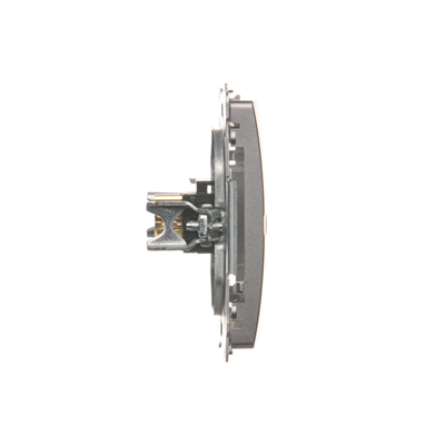 Single HDMI socket (module) metallic stainless steel