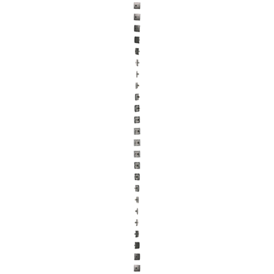 Single HDMI socket (module) metallic stainless steel