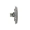 Single HDMI socket (module) metallic stainless steel