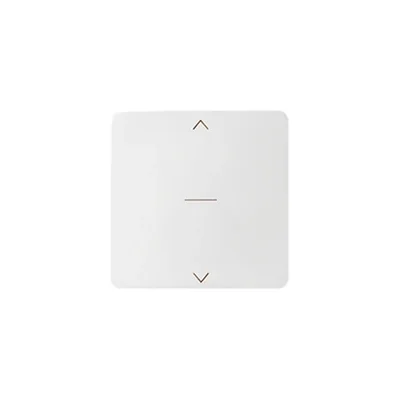Single-key shutter switch button, white