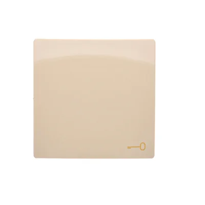 Single key with key pictogram, beige