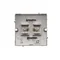 Single loudspeaker socket -1 loudspeaker column (module) satin (metallic)
