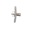 Single loudspeaker socket -1 loudspeaker column (module) satin (metallic)