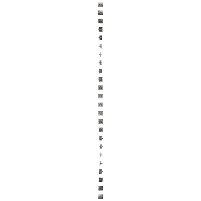 Single loudspeaker socket -1 loudspeaker column (module) satin (metallic)