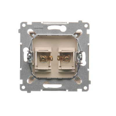 Single loudspeaker socket (module) cream