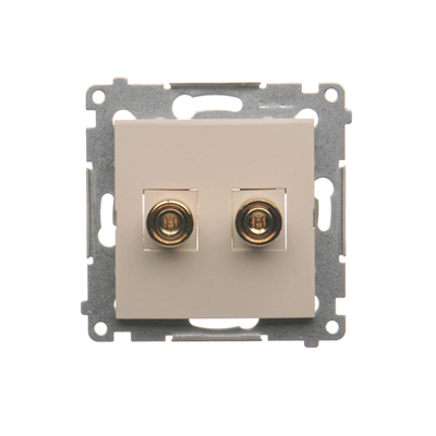 Single loudspeaker socket (module) cream