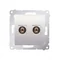 Single loudspeaker socket (module) cream