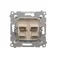 Single loudspeaker socket (module) cream