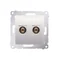 Single loudspeaker socket (module) cream