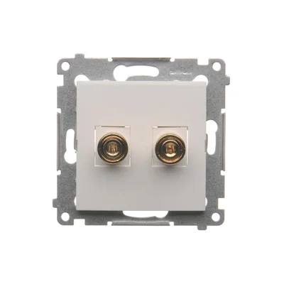 Single loudspeaker socket (module) white