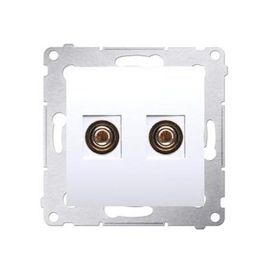 Single loudspeaker socket (module) white