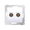 Single loudspeaker socket (module) white