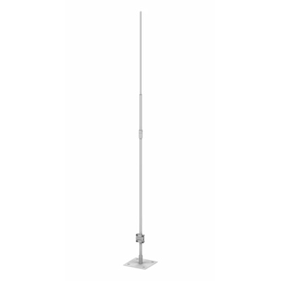 Single mast with a steel plate, height 1500mm, hot-dip galvanized