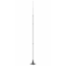 Single mast with a steel plate, height 5000mm, hot-dip galvanized