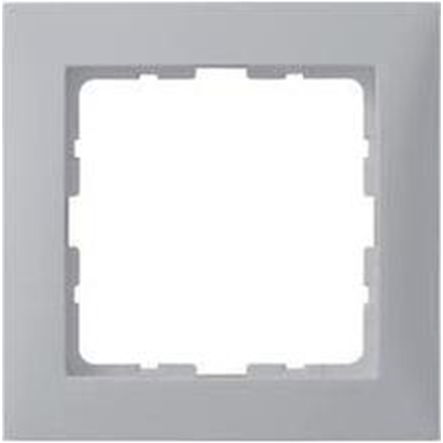 Single, matt varnished aluminum frame