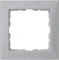 Single, matt varnished aluminum frame