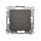 Single NC pushbutton without pictogram (module) 230V, matt bronze metallic