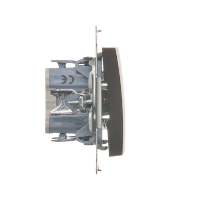 Single NC pushbutton without pictogram (module) 230V, matt bronze metallic
