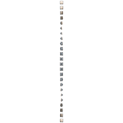 Single NO button with LED backlight without pictogram (module) 16A 250V screw terminals gold (metallic)