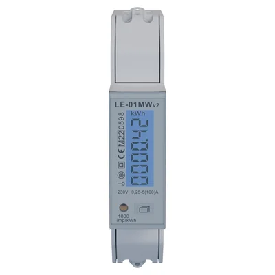 Single-phase active and reactive energy consumption meter, Modbus RTU, multi-tariff