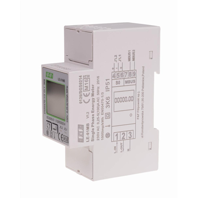 Single-phase active and reactive energy meter, M-BUS, 100(5)A; MID