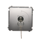 Single pole 2 position key switch 5A 230V silver matt metallized