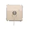 Single-pole momentary switch with key, 2 positions, beige