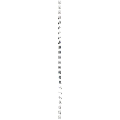 Single-pole momentary switch with key, 2 positions, white