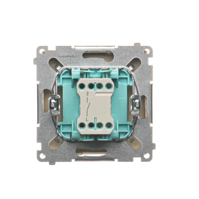 Single-pole switch (module) 10A 250V beige screw terminals