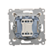 Single-pole switch (module) 10A, 250V, quick connectors, cream